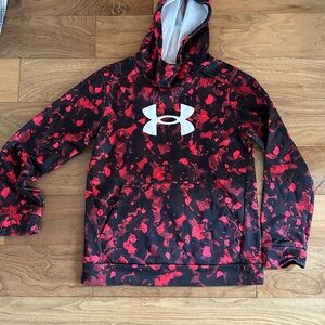 Under Armour Red and Black Kids Hoodie